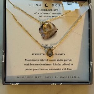 Gold Necklace Set Luna Norte